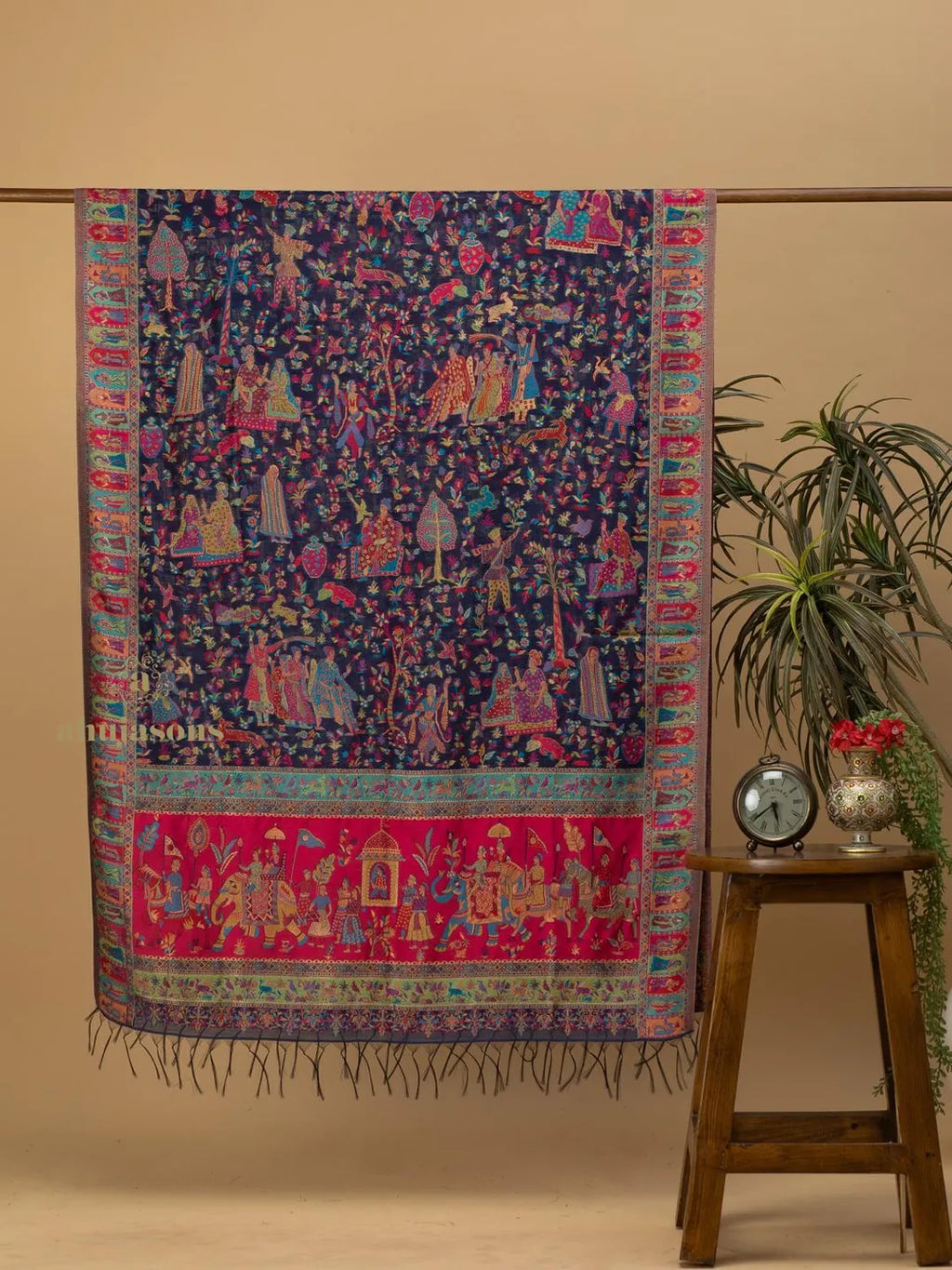 Elegant Silk Dupatta Silken Texture in Multi