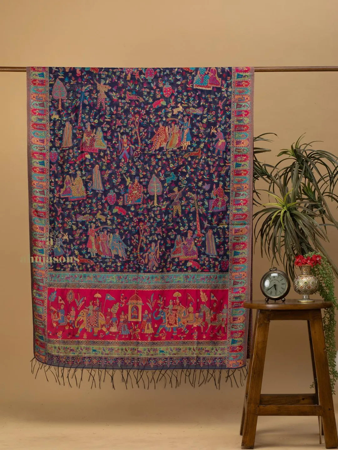 Elegant Silk Dupatta Silken Texture in Multi