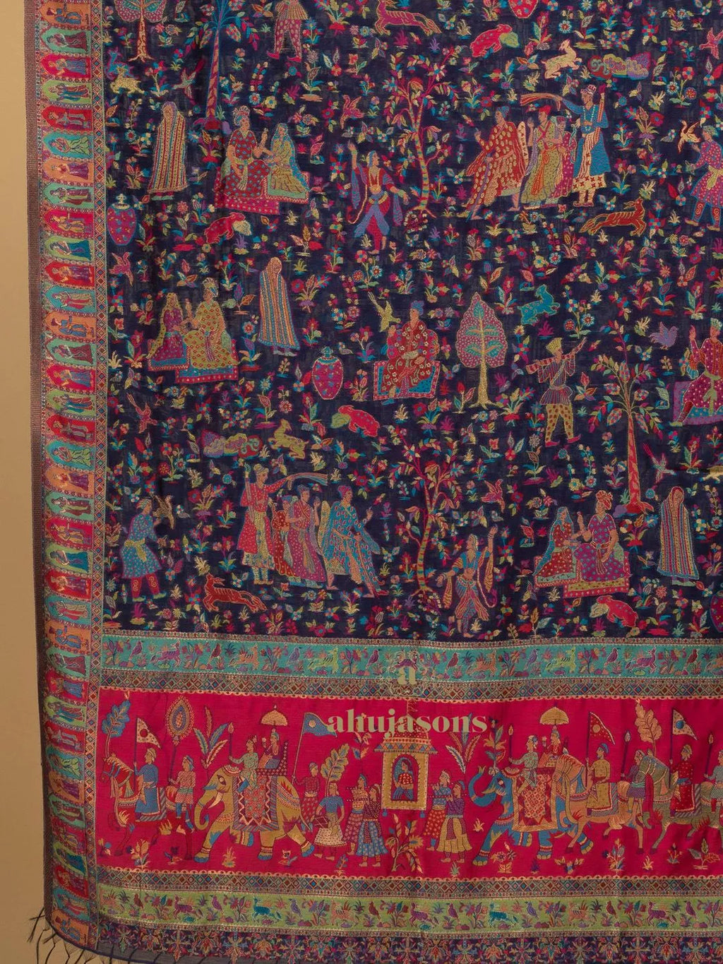 Elegant Silk Dupatta Silken Texture in Multi