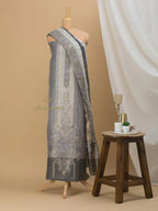 Cotton Silk Suit With Zari Weaving