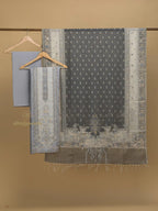 Cotton Silk Suit With Zari Weaving