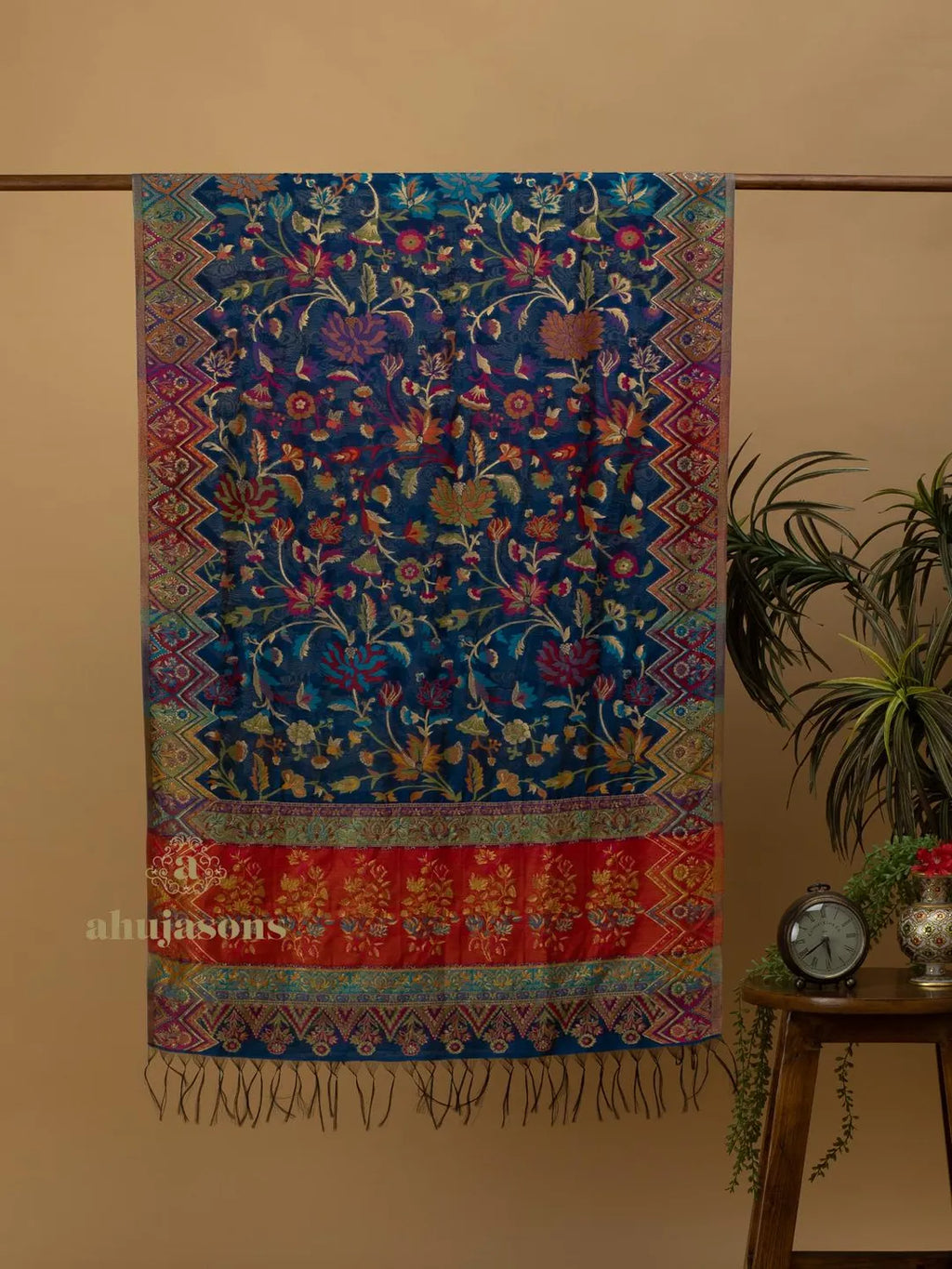 Elegant Silk Dupatta Silken Texture in Multi