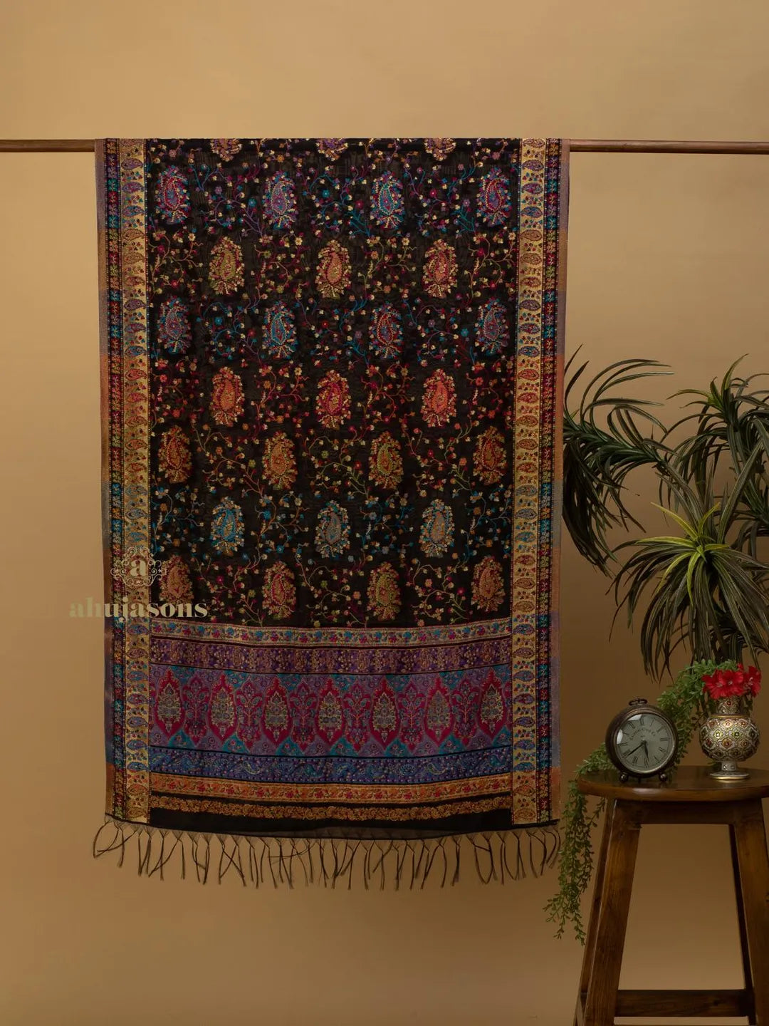 Elegant Silk Dupatta Silken Texture in Multi