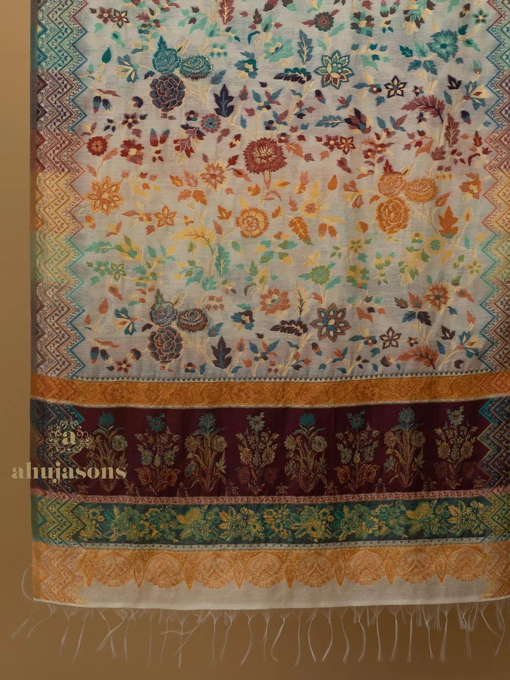 Elegant Silk Dupatta Silken Texture in Multi