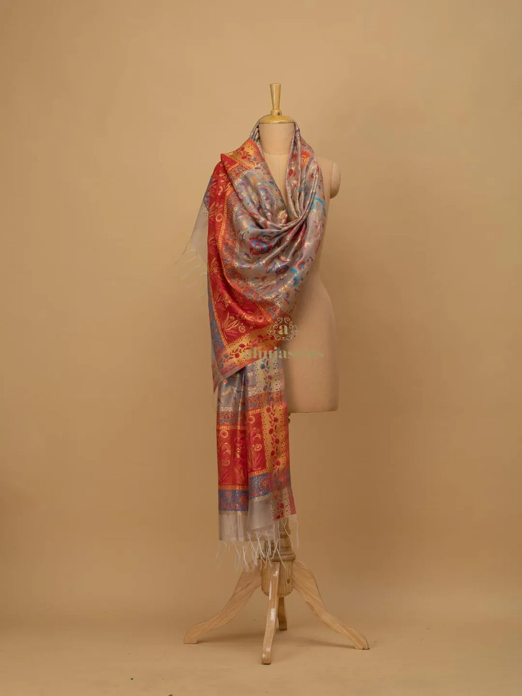 Elegant Silk Dupatta Silken Texture in Multi
