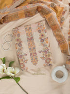 Cotton Silk Suit With Zari Weaving