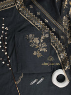 Cotton Silk Suit With Zari Weaving