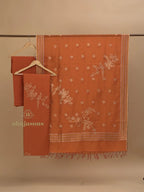 Cotton Silk Suit With Zari Weaving
