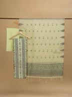 Cotton Silk Suit With Zari Weaving