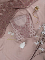 Cotton Silk Suit With Zari Weaving
