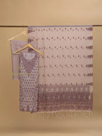 Cotton Silk Suit With Zari Weaving