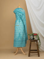 Cotton Silk Suit With Zari Weaving