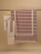 Cotton Silk Suit With Zari Weaving