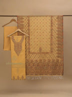 Cotton Silk Suit With Zari Weaving