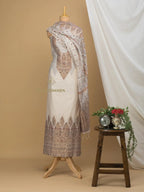 Cotton Silk Suit With Zari Weaving