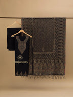 Cotton Silk Suit With Zari Weaving