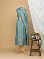 Cotton Silk Suit With Zari Weaving
