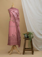 Cotton Silk Suit With Zari Weaving
