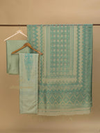 Cotton Silk Suit With Zari Weaving