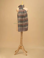 Chic Stole Wool Blend with Dobby Pattern in Multi