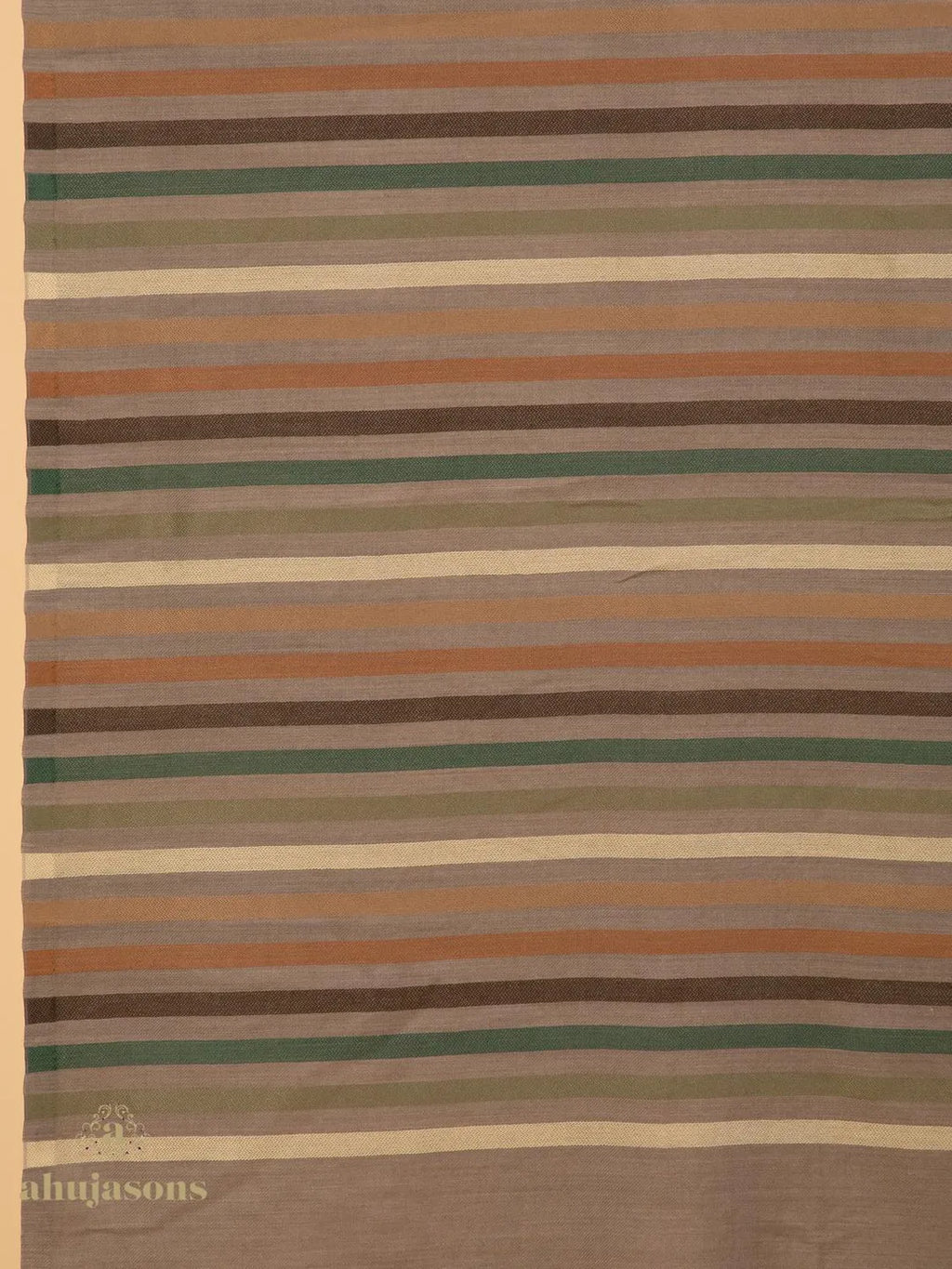 Chic Stole Wool Blend with Dobby Pattern in Multi