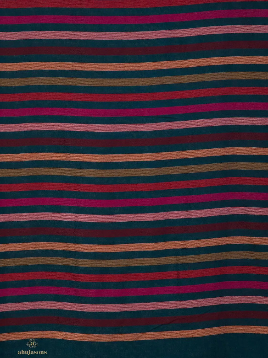 Elegant Stole Wool Blend with Dobby Pattern in Multi