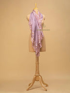 Chic Stole Wool Blend with Dobby Pattern in Pink