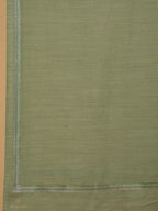 Elegant Stole Wool Blend with Dobby Pattern in Pista Green