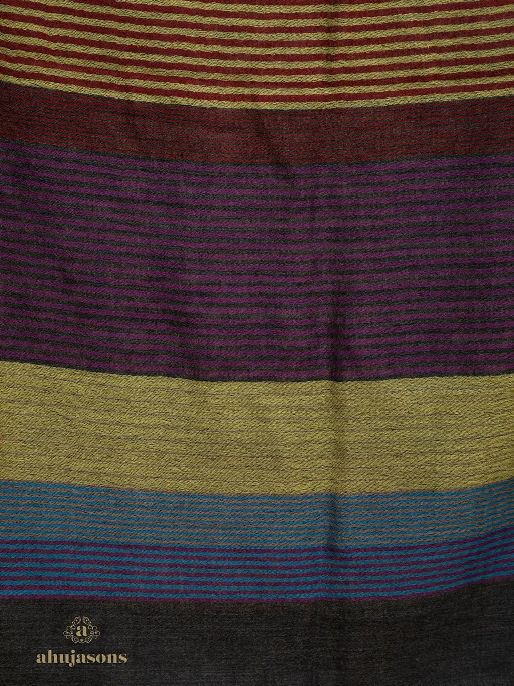Chic Stole Wool Blend with Dobby Pattern in Multi