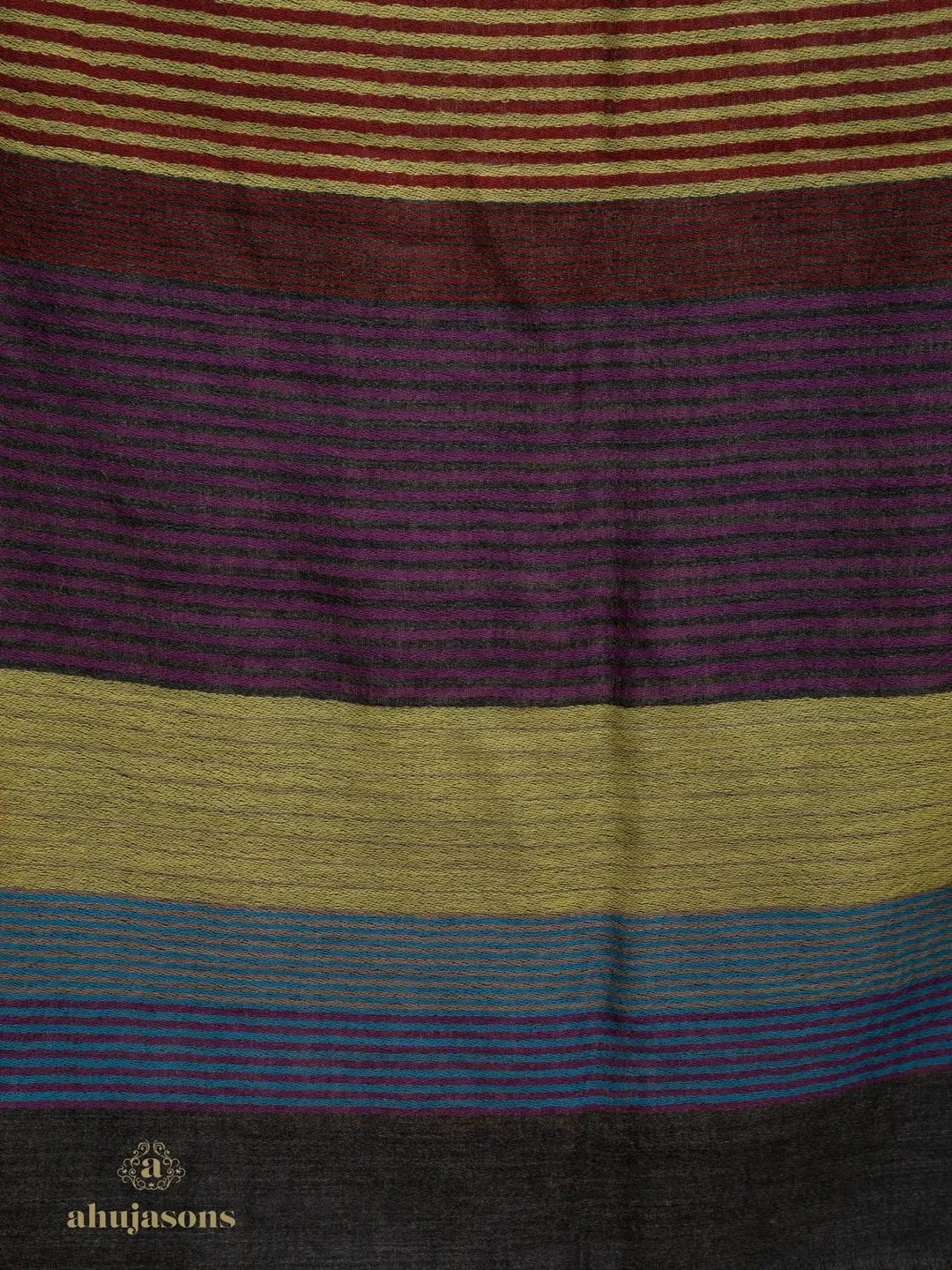 Chic Stole Wool Blend with Dobby Pattern in Multi