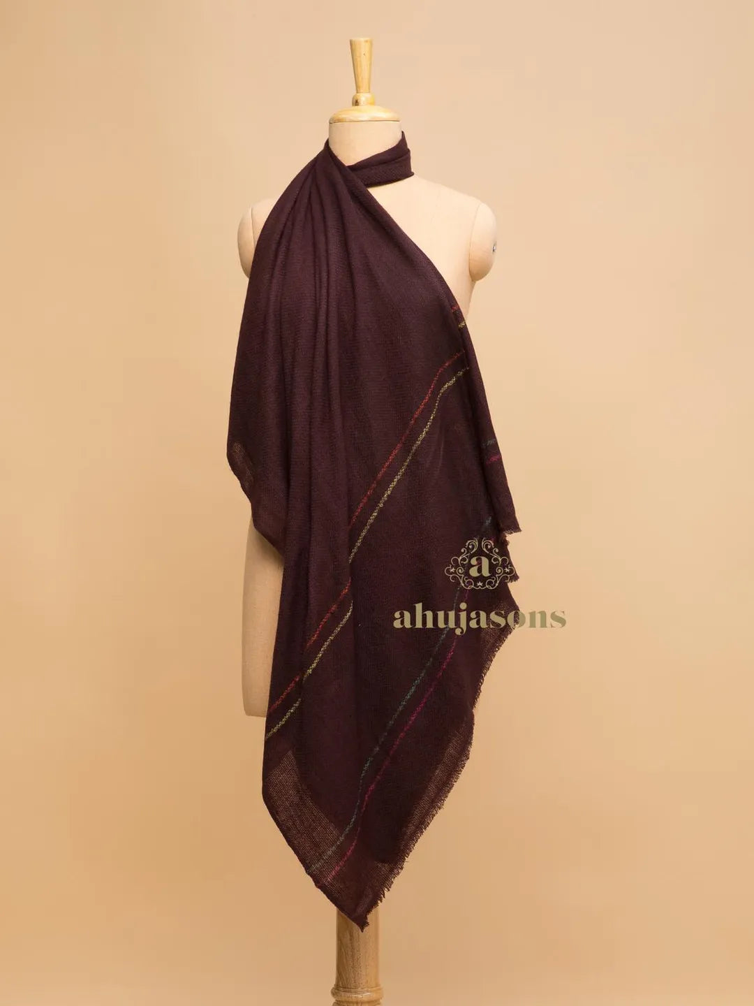 Chic Stole Wool Blend with Cashmere Pattern in Multi