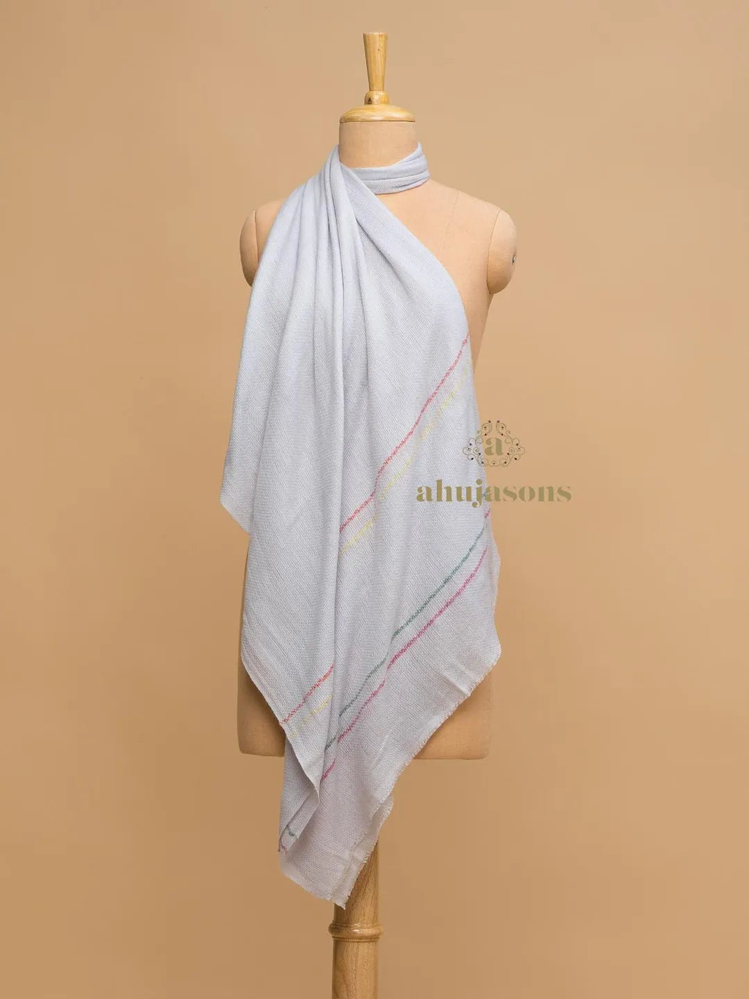 Chic Stole Wool Blend with Cashmere Pattern in Multi