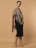 Elegant Stole with Dobby Pattern in Multi