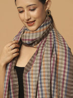 Elegant Stole with Dobby Pattern in Multi
