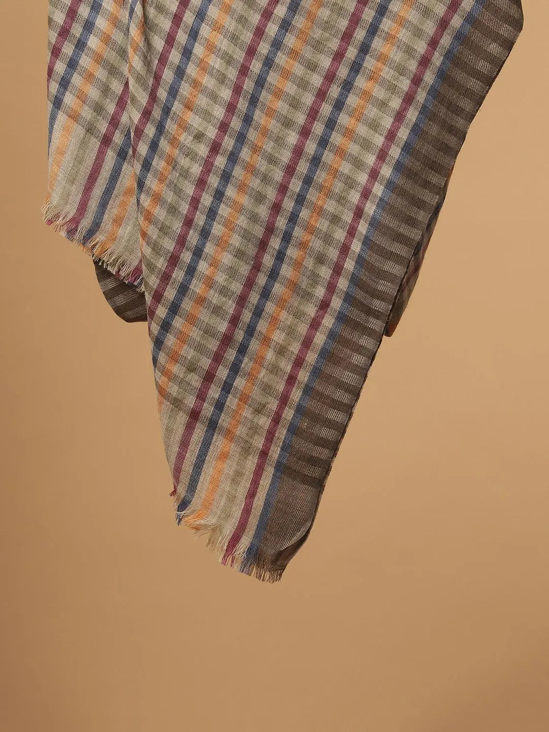 Elegant Stole with Dobby Pattern in Multi