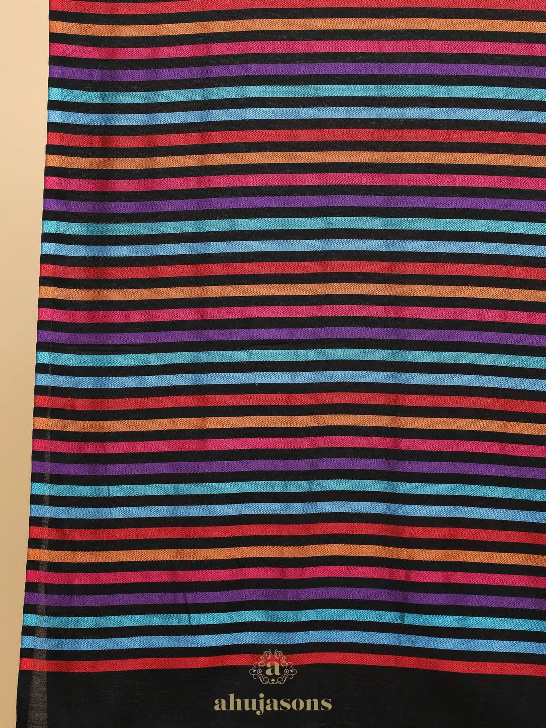 Chic Stole Wool Blend with Dobby Pattern in Multi