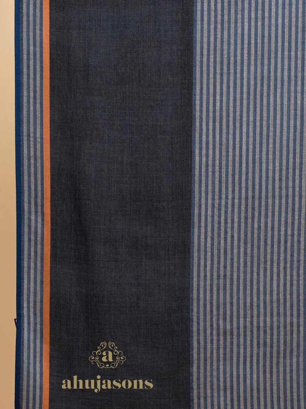 Elegant Stole with Dobby Pattern in Grey