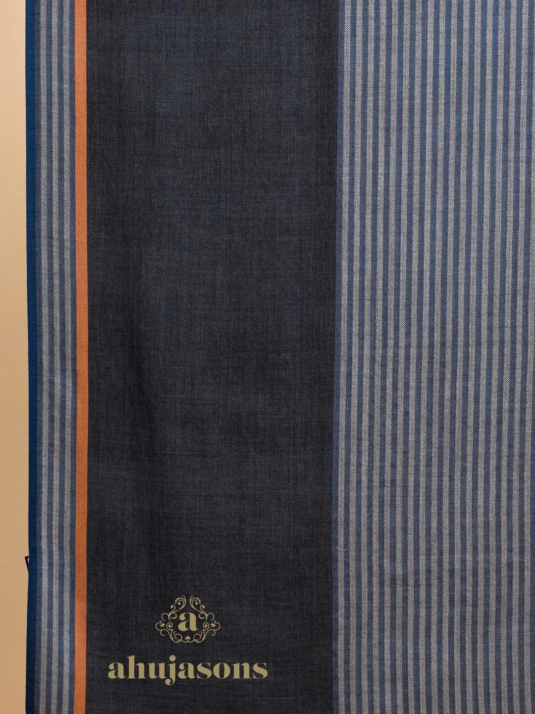 Elegant Stole with Dobby Pattern in Grey