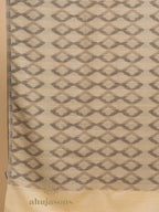 Chic Stole with Ekat Pattern in Beige