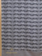 Chic Stole with Ekat Pattern in Grey