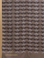Elegant Stole with Ekat Pattern in Brown
