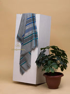 Chic Stole with Dobby Pattern in Grey