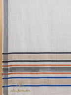 Elegant Stole with Dobby Pattern in White