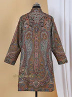 Contemporary Jacket with Kaani Pattern in Multi
