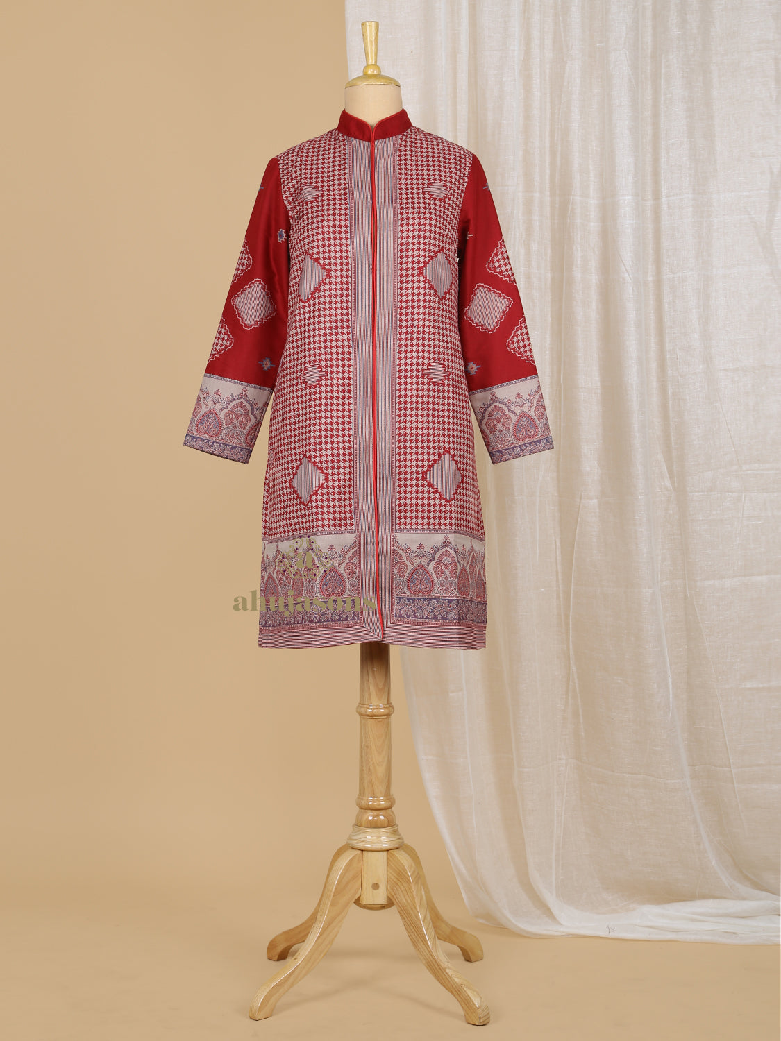 Contemporary Jacket with Kani Design Pattern in Multi