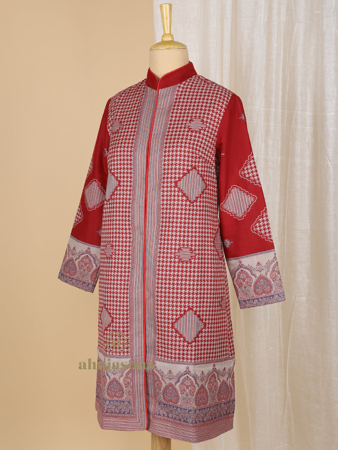 Contemporary Jacket with Kani Design Pattern in Multi