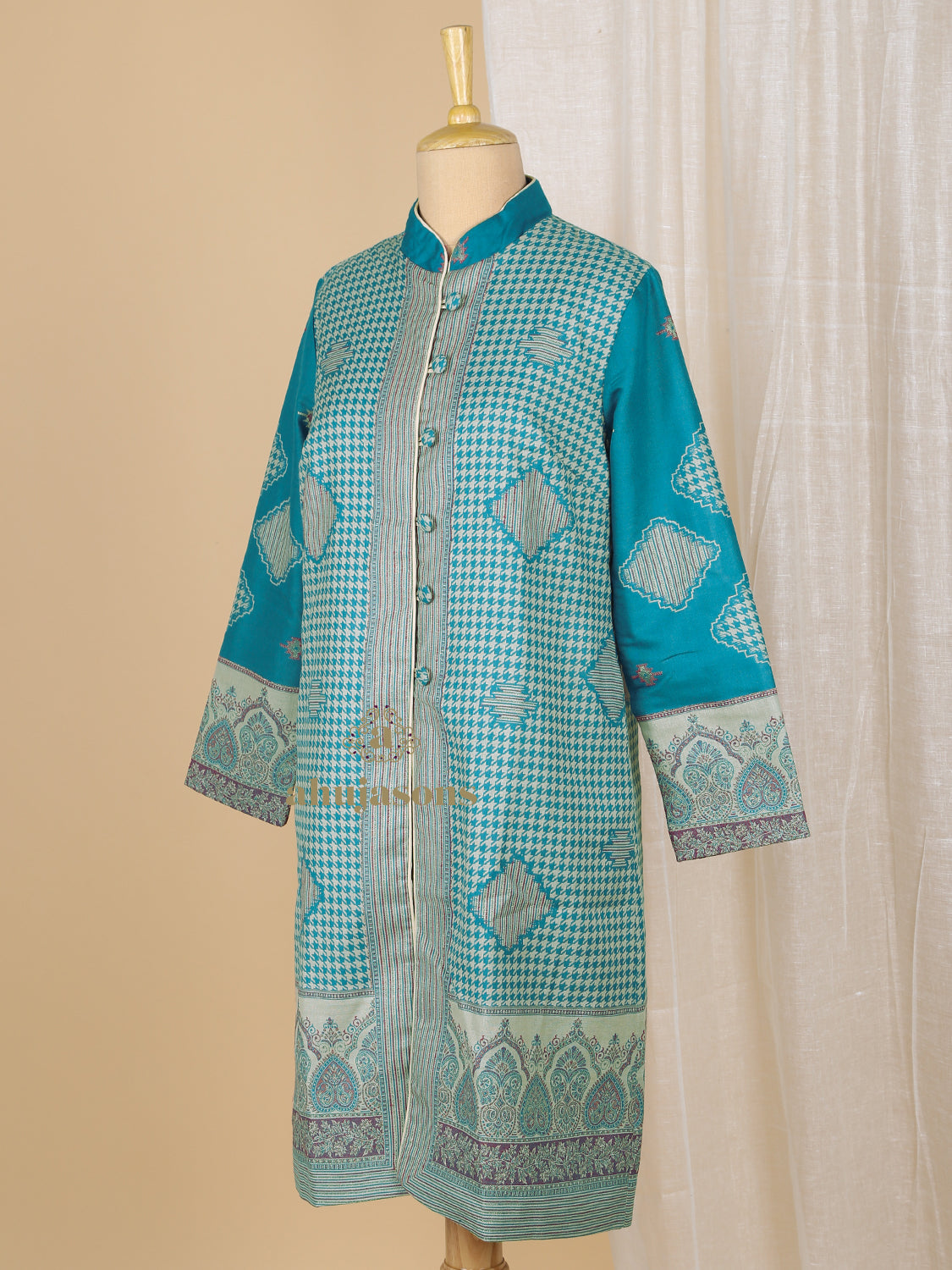 Contemporary Jacket with Kani Design Pattern in Multi