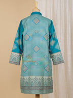 Contemporary Jacket with Kani Design Pattern in Multi