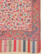 Elegant Shawl Wool Blend with Kaani Pattern in Beige