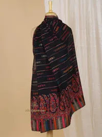 Elegant Shawl Wool Blend with Kaani Pattern in Multi